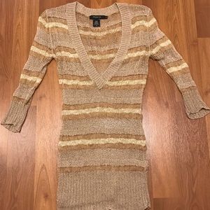 Tan Sheer Sweater